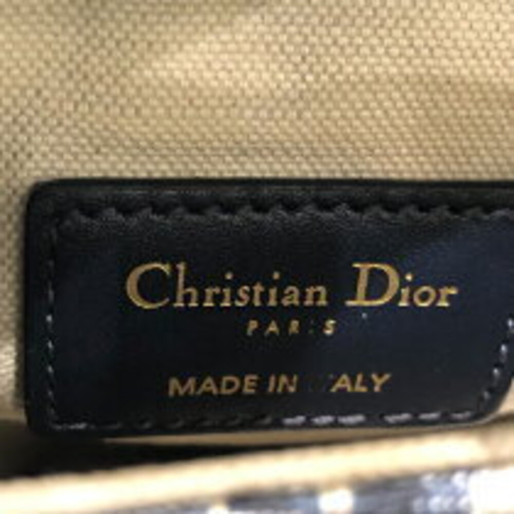 Christian Dior Saddle Bag Navy Blue Jacquard Handbag - Picture 6 of 9